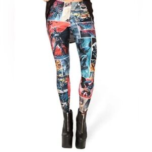 Blackmilk Batman And Robin Comic Book Leggings Dc Comics
